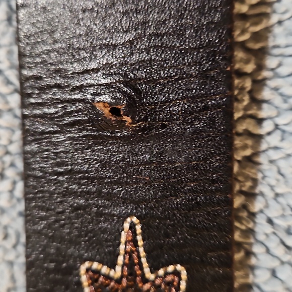 Women's Nocona Black Silvertone Rhinestone Western Belt Size Large - Picture 13 of 16